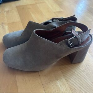 Gentle Souls Tan Suede Heels